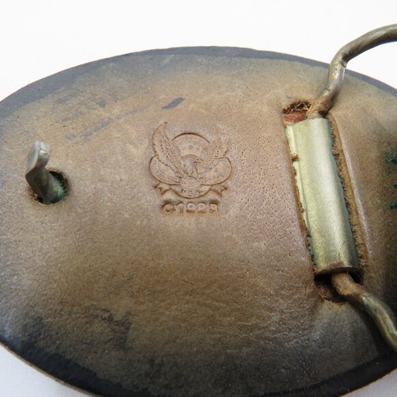 Firefighter Belt Size XL Kat Kuszak Vintage Embossed Leather Fire Truck Rescue - Picture 14 of 16